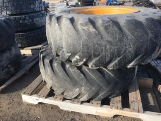 (2) Bridgestone Fast Grip Grader Tires 13.5-20 w/ Rims.