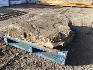 Large Landscaping Rock, Approximately 42in x 48in x 7in.