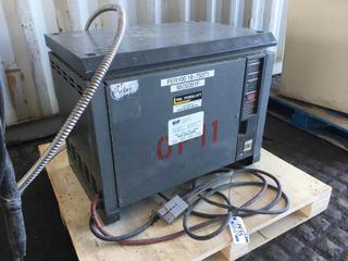 GNB Industrial Forklift Battery Charger, 3 Phase 60 Hz 18 Cell, Model# FER100 18-750TI & S/N 950035IF.