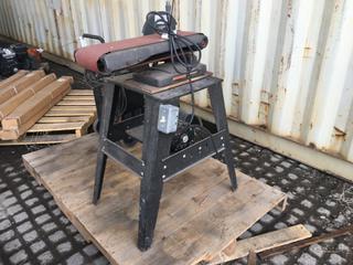 Sears Craftsman 6in Belt Sander Single Phase, 60Hz 1 1/2Hp on Stand.