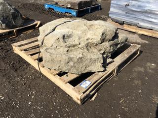 (1) Large Landscaping Rock Center Piece, Approximately 46in x 42in x 14in.