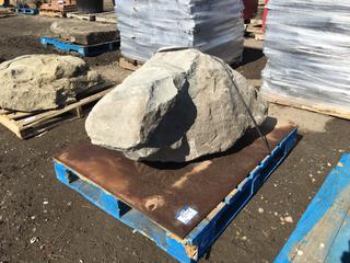 (1) Large Landscaping Rock Center Piece, Approximately 48in x 36in x 22in.