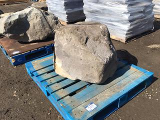 (1) Large Landscaping Rock Center Piece, Approximately 38in x 28in x 22in.