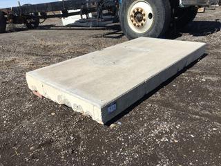 Concrete Slab, Approximately 40in W x 79in L 5 1/2 - 7in Thick.