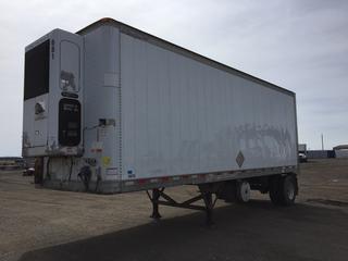 2007 Great Dane 32 Ft. S/A Van Trailer c/w Air Ride Susp., Side Door, Thermo King Reefer (Runs), VIN 1GRAA57127B710454, *(1) Damaged Front Support Leg*