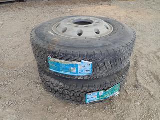 (2) Long March LM508 235/75 R17.5 Tires w/ Rims *Unused*