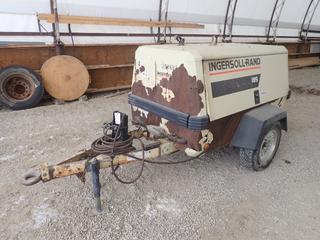 Ingersoll Rand 185 S/A Compressor C/w Isuzu Engine, 60.8kw, Pintle Hitch And P215/75 R15 Tires. SN 301019UEJ222 *Note: Hours Unknown*