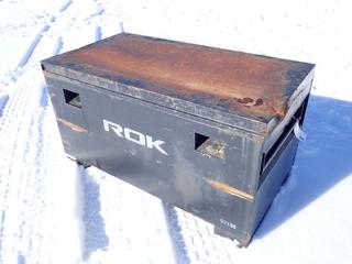 45in X 2ft X 2ft Rok Storage Box *Note: Dent In Cover*