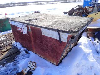 Storage Box C/w Qty Of Tent Frames And ShelterLogic Covers, Sizes Unknown