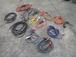 Qty Of Extension Cords, Trouble Lights, Air Hose And Booster Cables