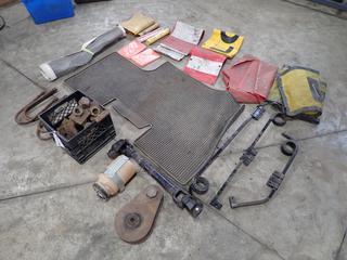 Qty Of Mats, Safety Banners, Mud Flap Springs, U-Bolts, Drive Shaft And Assorted Supplies