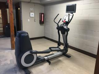 Life Fitness 95X Elliptical Cross-Trainer with Programs and Fitness Monitoring, Oversize Pedals and 17in HDTV Monitor, S/N XTM105953.  (AU)