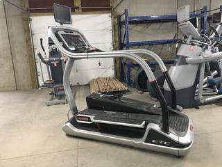 Star Trac E-TC Tread Climber with Split Deck, 4-Speed, 5 Resistance Levels, Programs and Fitness Monitoring with HDTV, 50/60Hz, 110V/18A, 1660W, Single Phase, 5Hp, S/N TCEX1311-L01010.  (WH)