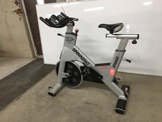 Star Trac NXT 7090 Spin Bike with Adjustable Seat, Dual Sided Pedals, Extra Durable Crank System, Push Brake Safety System.  (SC)