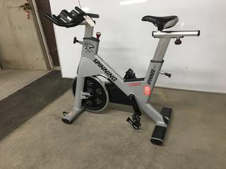 Star Trac NXT 7090 Spin Bike with Adjustable Seat, Dual Sided Pedals, Extra Durable Crank System, Push Brake Safety System, S/N SBEN1301-L01651.  (SC)