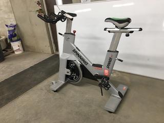 Star Trac NXT 7090 Spin Bike with Adjustable Seat, Dual Sided Pedals, Extra Durable Crank System, Push Brake Safety System, S/N SBEX0901-T15321.  (SC)