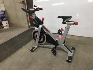 Freemotion S11.9 Carbon Drive Spin Bike with High Gear Ratio, Weighted Flywheel, Adjustable Seat, Dual Sided Pedals, Resistance Knob with Quick Stop Brake, S/N EE331K30400.  (WH)