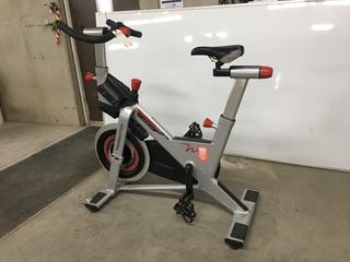 Freemotion S11.9 Carbon Drive Spin Bike with High Gear Ratio, Weighted Flywheel, Adjustable Seat, Dual Sided Pedals, Resistance Knob with Quick Stop Brake, S/N Cannot be Verified.  (WH)