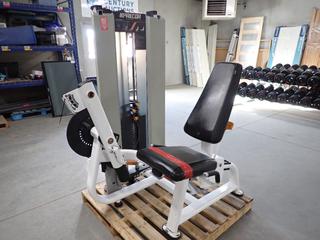 Precor Leg Extension with 250lb Weight Stack, S/N B923C15100001. (WH)