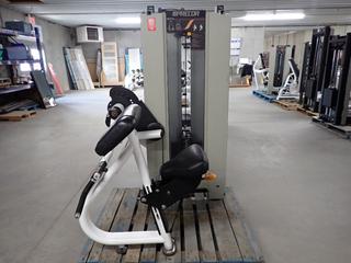 Precor Bicep Curl with 160lb Weight Stack, S/N BDCFC15100001. (WH)