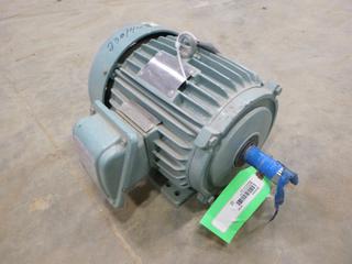 Optim TEFC Electric Motor, Type AEHH8N, 5 HP, 3.7 KW, 1,745 RPM, 230/460V, 3 Phase, SN SEQ3195706019  (J-1-1)