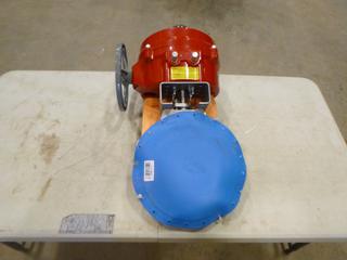 Bray Controls Series 70 Electric Butterfly Valve, Type 4.4X, Part 70-0121-113DA-536/K, 120V, 50-60 Hz, 1200 Torque, Single Phase, SN C20017576  (J-3-1)