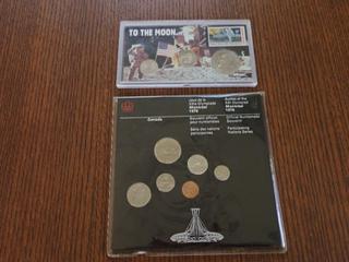 1976 To The Moon United States Coin Collection and 1976 Games of the XXI Montreal Olympics Canadian Coin Collection  (Office)