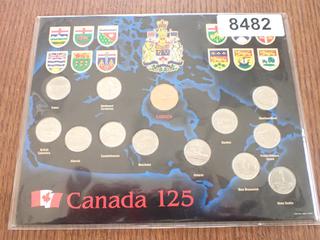 1992 Canada 125 1867-1992 Canadian 12 Piece Coin Set  (Office)