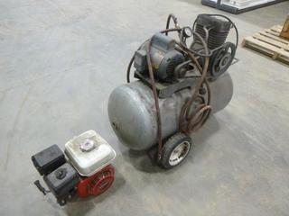 Craftsman Portable Twin Cylinder Air Compressor, 25 Gal., 3 HP, c/w Honda GX160 5.5 HP Motor  (L-1-2)