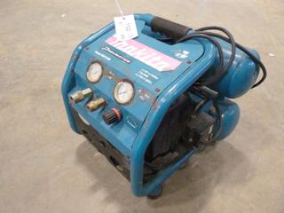 2014 Makita Pneumatics Air Compressor, Model MAC2400, 4.2 Gal., 2.5 HP, 120V, 60 Hz, Single Phase, 1,720 RPM, 4.2 CFM @90 PSI, SN B115480  (L-1-2)