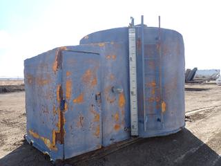 2000 Lor-Lin Skidded Sweet Produced Water Tank w/ Attached Ladder, 100 BBL, 9.5 Ft. (D), 8 Ft. (H),  and w/ Attached Mechanical Room, Exterior Has Spray Foam Insulation, SN 1263  (OS)