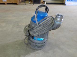 3 In. Flygt Bibo Submersible Pump, Single Phase, 230V, 2.4 HP, 3,490 RMP, 9.8A, 60 Hz, SN 2066.171-0350034  (O-1-2)