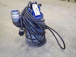 3 In. Flygt Bibo Submersible Pump, Single Phase, 230V, 2.5 HP, 3,485 RMP, 10A, 60 Hz, SN 2066.171-0440161  (O-1-2)