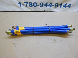 (8) Dormont 1/2 In. x 24 In. Natural Gas Hoses (G-1)