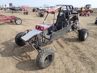 Single-Seater Dune Buggy, c/w Honda Engine, Showing 2,545 KMs, 383 Hrs., A/T 22x7-10 Front Tires, 22x11.00-8 Rear Tires, *Note: Runs, Has No Steering Wheel*