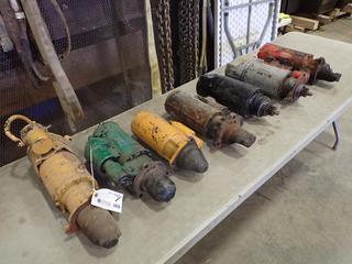 Qty of Starter Motors, Including: Hitachi, Delco Remy Series 50 MT, Tartef, 12V, Etc.  (Row2)