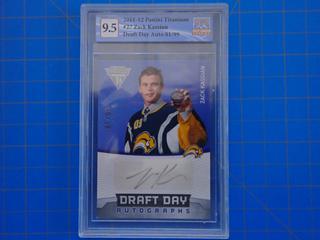 2011-12 Panini Titanium, Draft Day Autographed Hockey Card, Zack Kassian, #27, Autograph 81/99, *Note: Graded 9.5 By Great Canadian Grading*  (Office)
