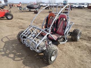 Two-Seater Dune Buggy, c/w Honda GX390 Engine, 22x7-10 Front Tires, 22x10-10 Rear Tires, VIN L6ZSDNLC671000861, *Note: (1) Flat Tire, Motor Needs to Be Attached, Running Condition Unknown*