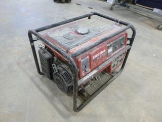 Honda Generator, Model EM5000, 120/240V, 60 Hz, Single Phase, c/w GX340 Honda Engine, 337 CM, *Note: Working Condition Unknown*  (W-1-1)