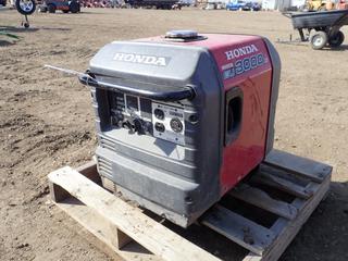 Honda Inverter Generator, EU3000is, 120V, 60 Hz, 8.3A, SN EZGF-1183884 *Note: Running Condition Unknown*  (Row1)