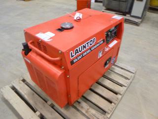 2012 Launtop Silent Diesel Generator, Model EDG6000S, 120/240 VAC, 60 Hz, Single Phase, *Note: Running Condition Unknown*  (Y-1-2)