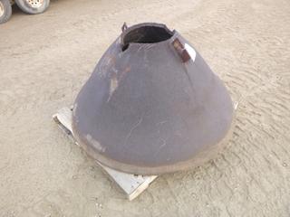 Steel Cone, 4 Ft. Diameter w/ 1 Ft. Opening, Approx. 28 In. (H)