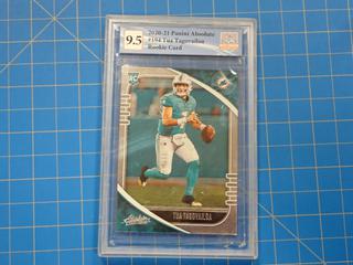 2020-21 Panini Absolute NFL Rookie Football Card, Tua Tagovailoa, 194, Rookie Card,  *Graded 9.5 By Great Canadian Grading*  (Office)