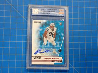 2020-21 Panini Playoff NFL Rookie Football Card, Derrick Brown, 275,  *Graded 10 By Great Canadian Grading*  (Office)