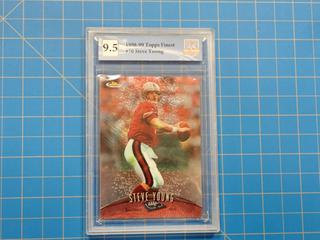 1998-99 Topps Finest NFL Football Card, Steve Young, 70, *Graded 9.5 By Great Canadian Grading*  (Office)