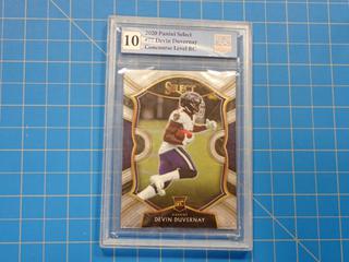 2020 Panini Select RC, NFL Football Concourse Level Rookie Card, Devin Duvernay, 77,  *Graded 10 By Great Canadian Grading*  (Office)