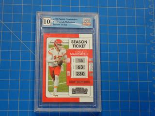 2021 Panini Contenders, Season Ticket NFL Football Card, Patrick Mahomes, 47, *Graded 10 By Great Canadian Grading*  (Office)