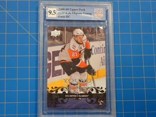 2008-09 Upper Deck Hockey Series 1, NHL Young Guns RC Hockey Card, Kyle Okposo, 229,  *Graded 9.5 By Great Canadian Grading*  (Office)