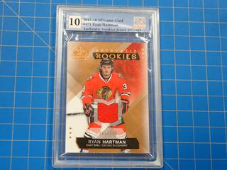 2015-16 Upper Deck SP Game Used Jersey, Authentic Rookies NHL Hockey Card, Ryan Hartman, 171, *Graded 10 By Great Canadian Grading*  (Office)