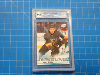 2019-20 Upper Deck Series Young Guns RC, NHL Hockey Card, Cody Glass, 237, *Graded 9.5 By Great Canadian Grading*  (Office)